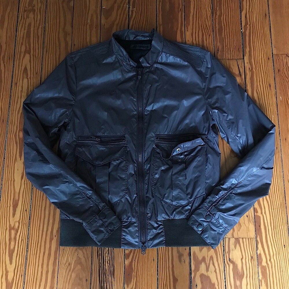 All Saints Sportif Lock Nylon Bomber Jacket